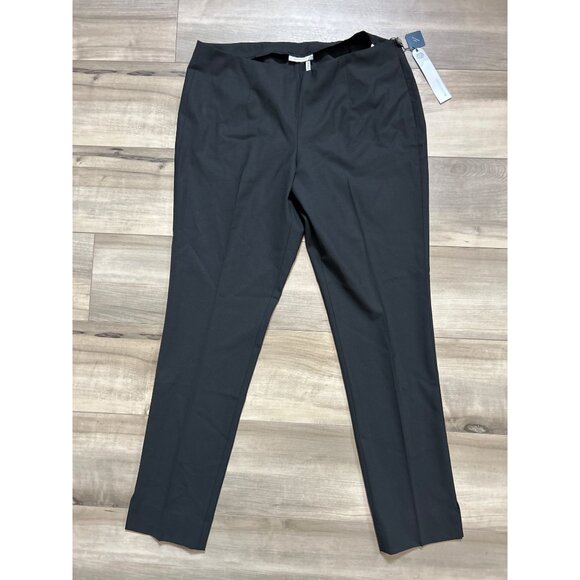 Classiques Entier Black Wool Skinny Midtown Fit Pants 12 Petite - Picture 1 of 15